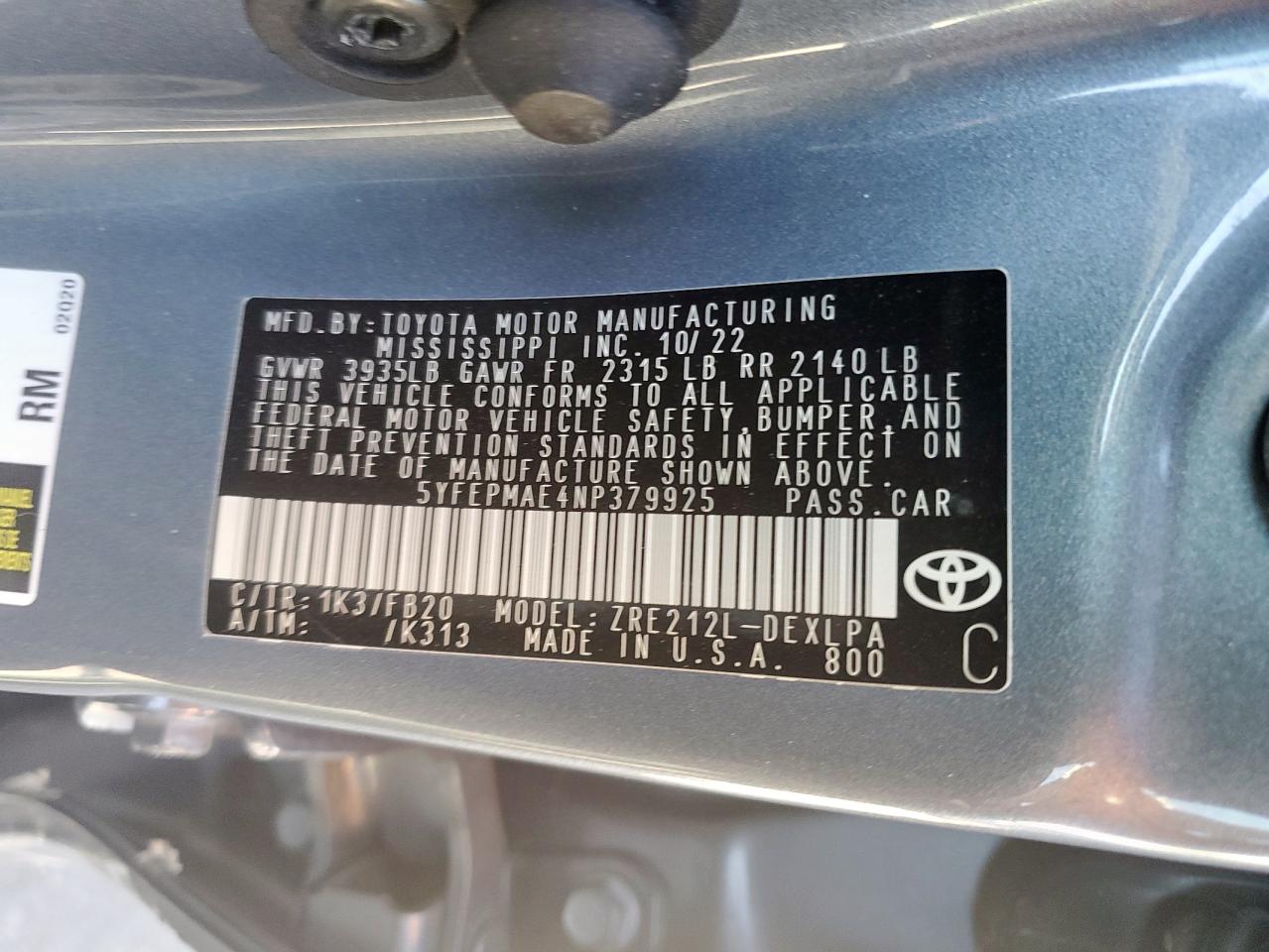 Toyota Corolla Le Image 12