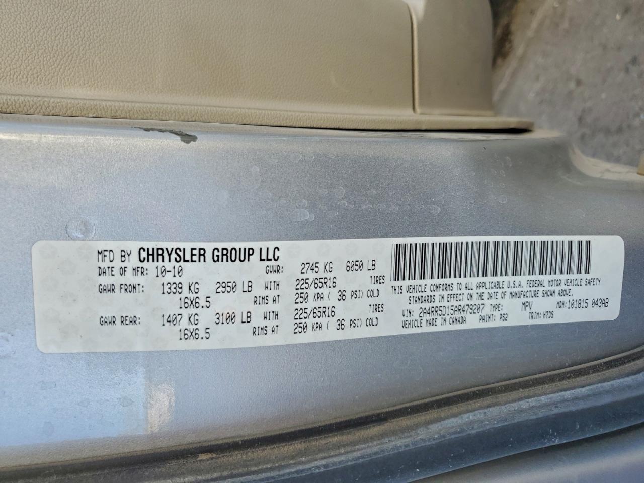 Chrysler Minivan Touring Image 8