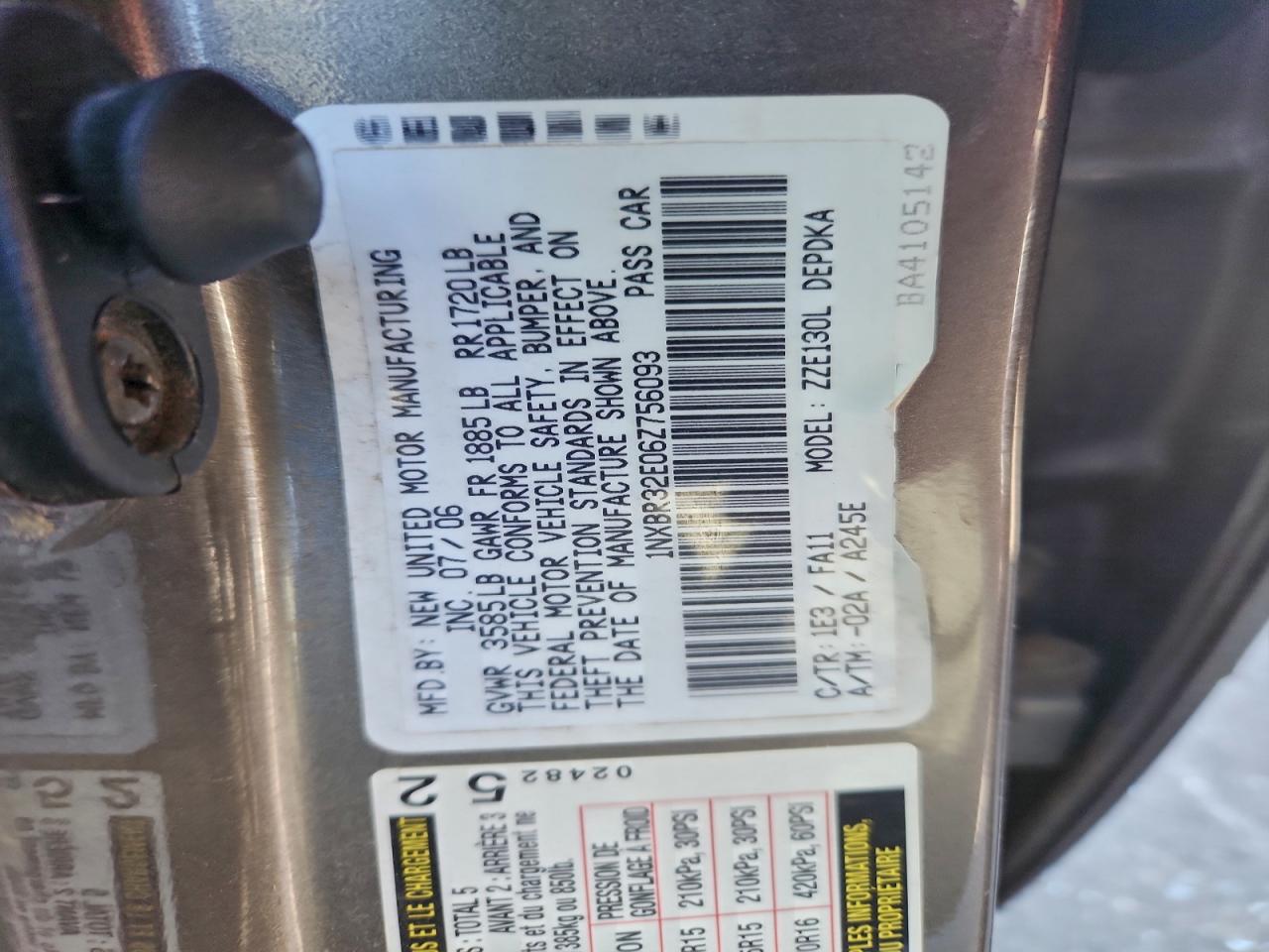 Toyota Corolla Ce Image 10