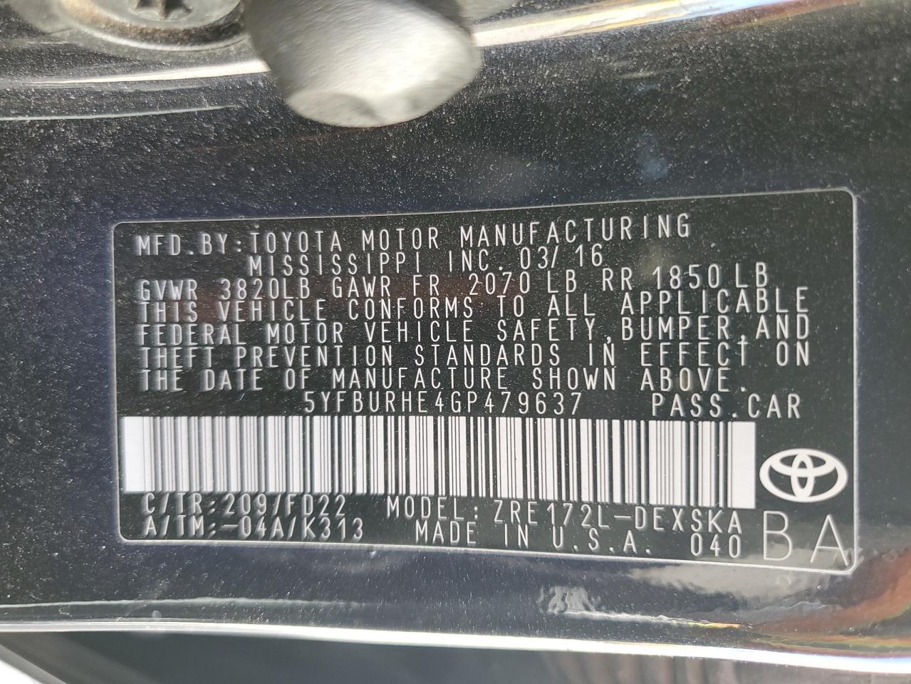 Toyota Corolla L Image 12