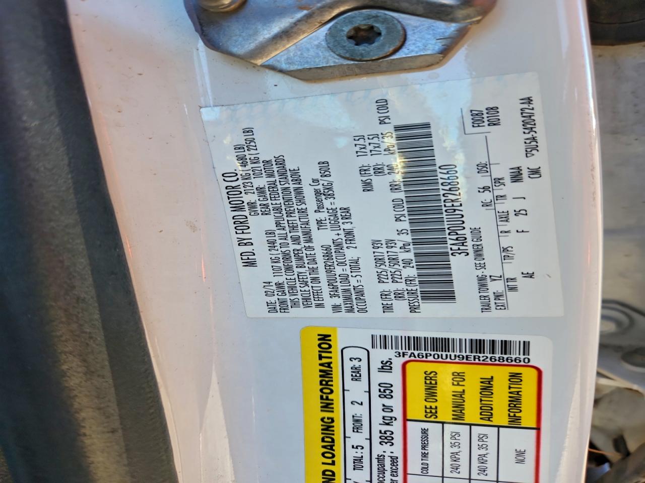 Ford Fusion S Hybrid Image 12