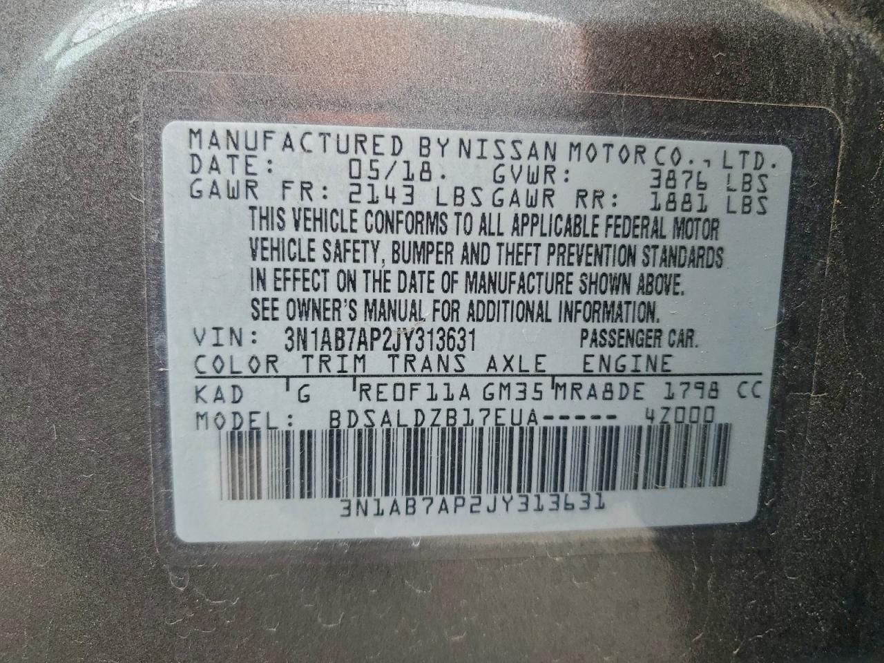 Nissan Sentra S Image 11